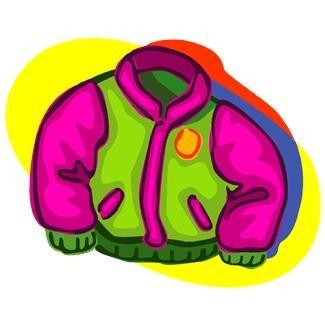 clipart of colorful jacket
